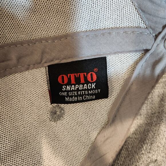 LANSING BREWING COMPANY OTTO Grey/Red Wool Blend Flat Billed Trucker Hat/Cap OS - Picture 3 of 11